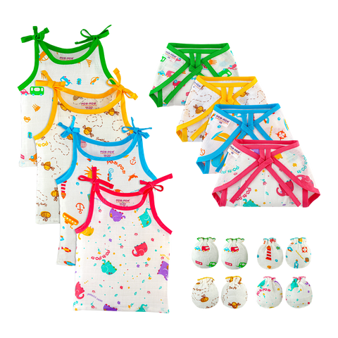 Newborn Printed Slips Set - Newborn - 12 Pack