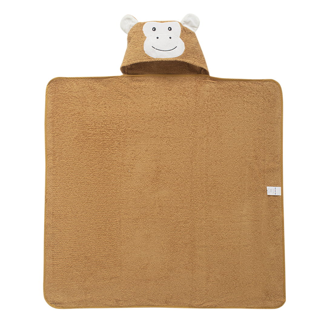 Hooded Towel Monkey Brown