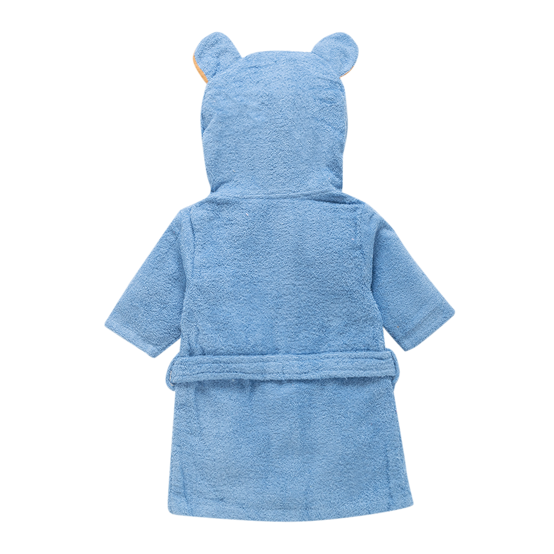 Hooded Bathrobe Blue Bear