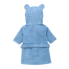 Hooded Bathrobe Blue Bear