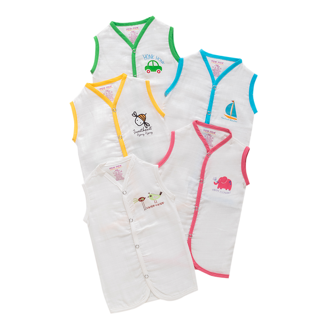 Boys Vest WCP - Pck of 5