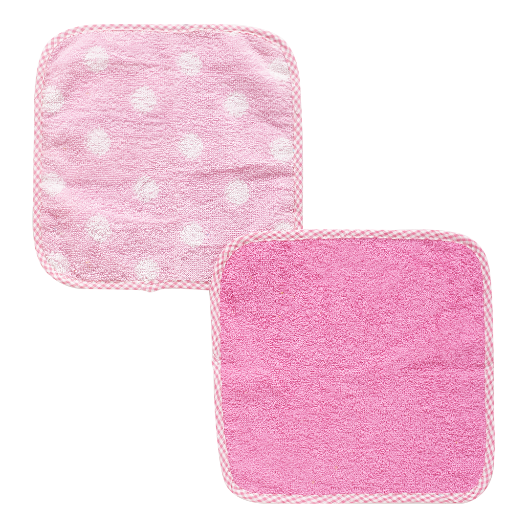 6Pc Wash Cloth Set - Pink