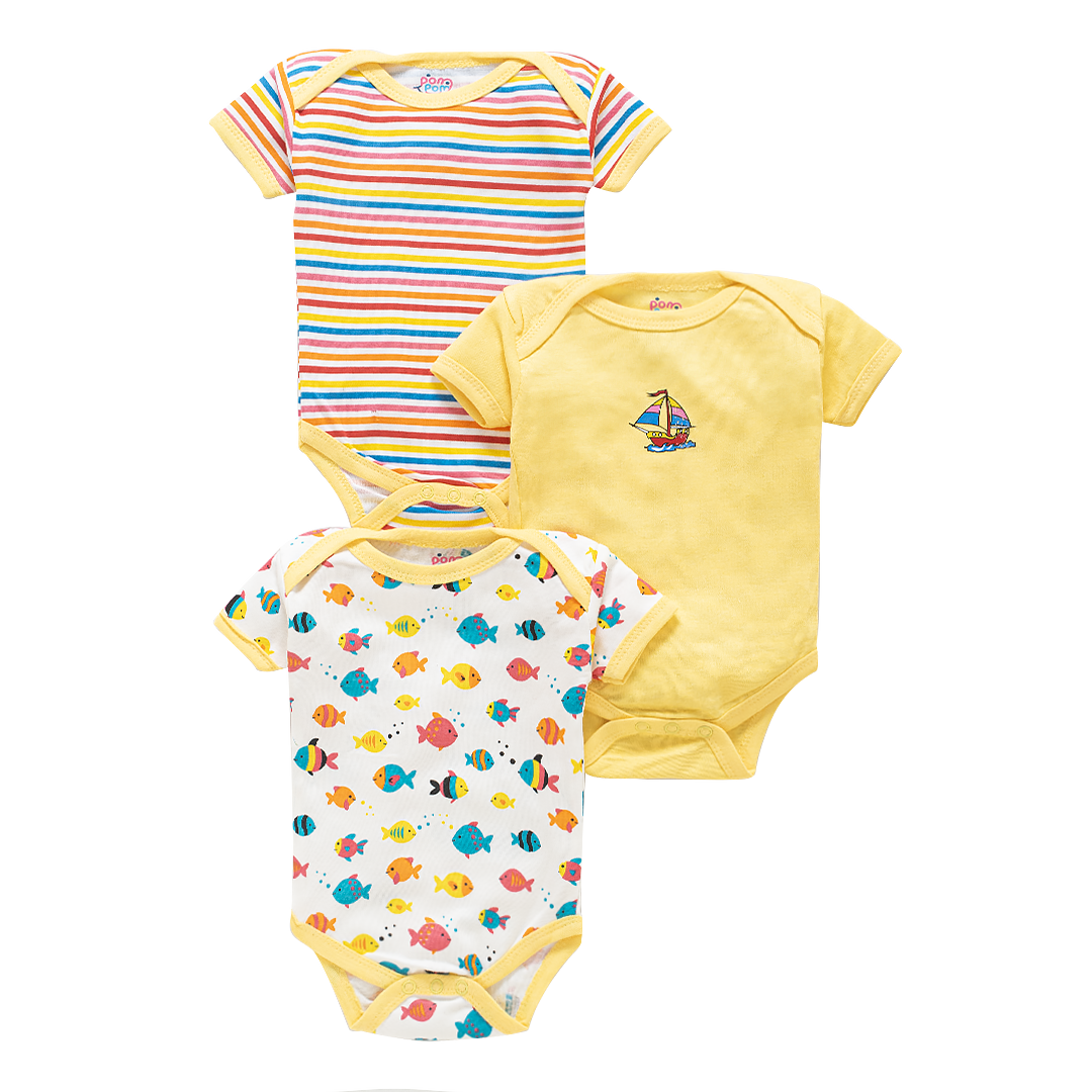 Half Romper Pack of 3