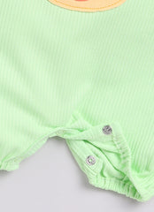 Girls romper green duck