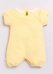 Girls romper yellow chick