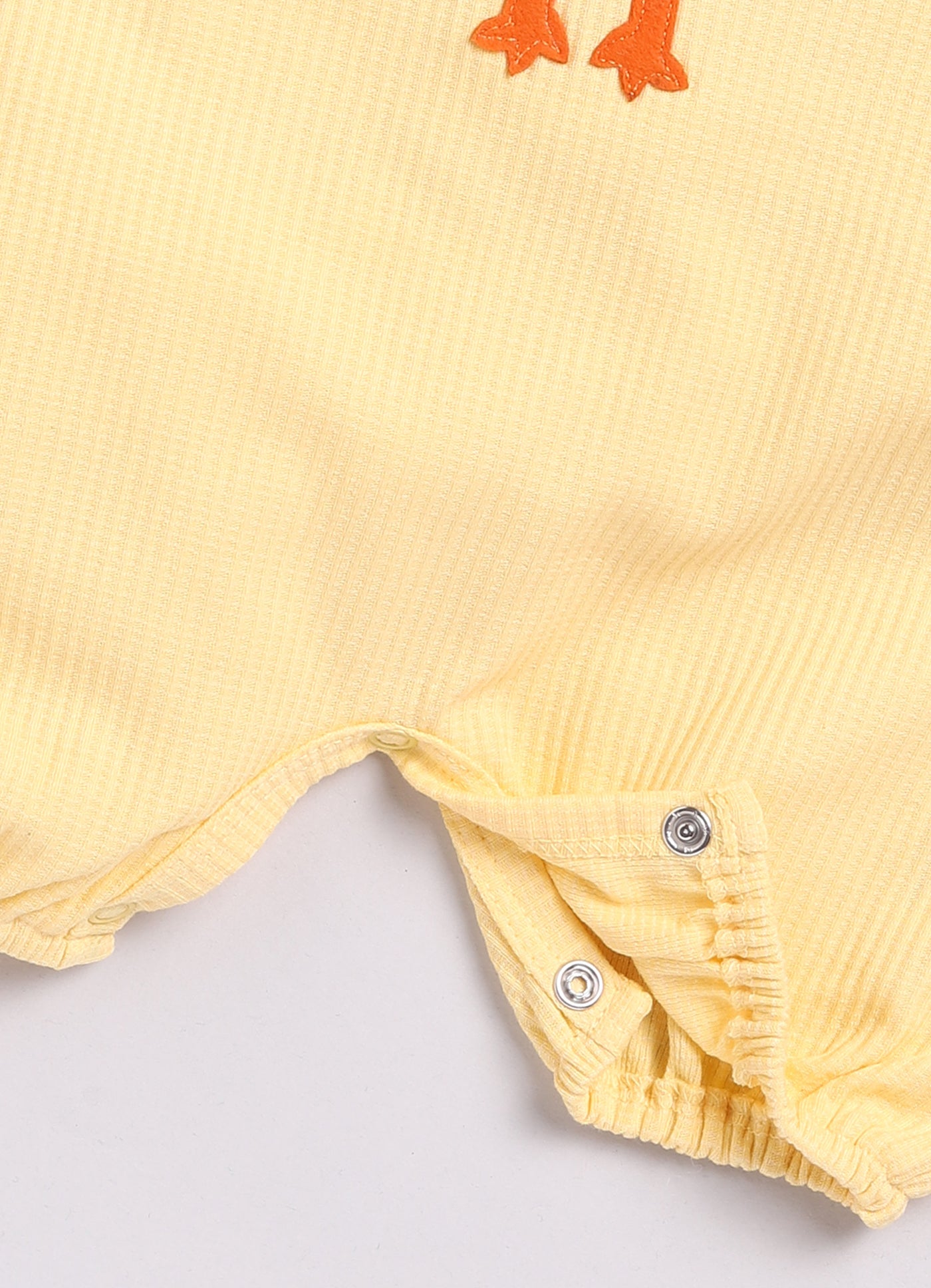 Girls romper yellow chick