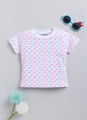 Girls heart t-shirt - pack of 2