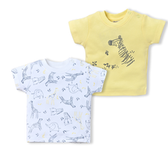 Girls yellow t-shirt - pack of 2