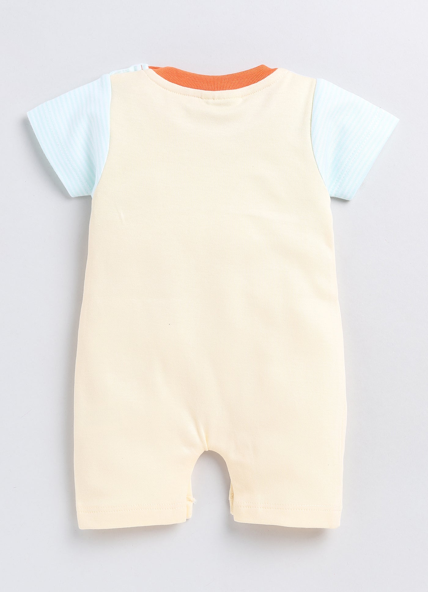 boys romper peach