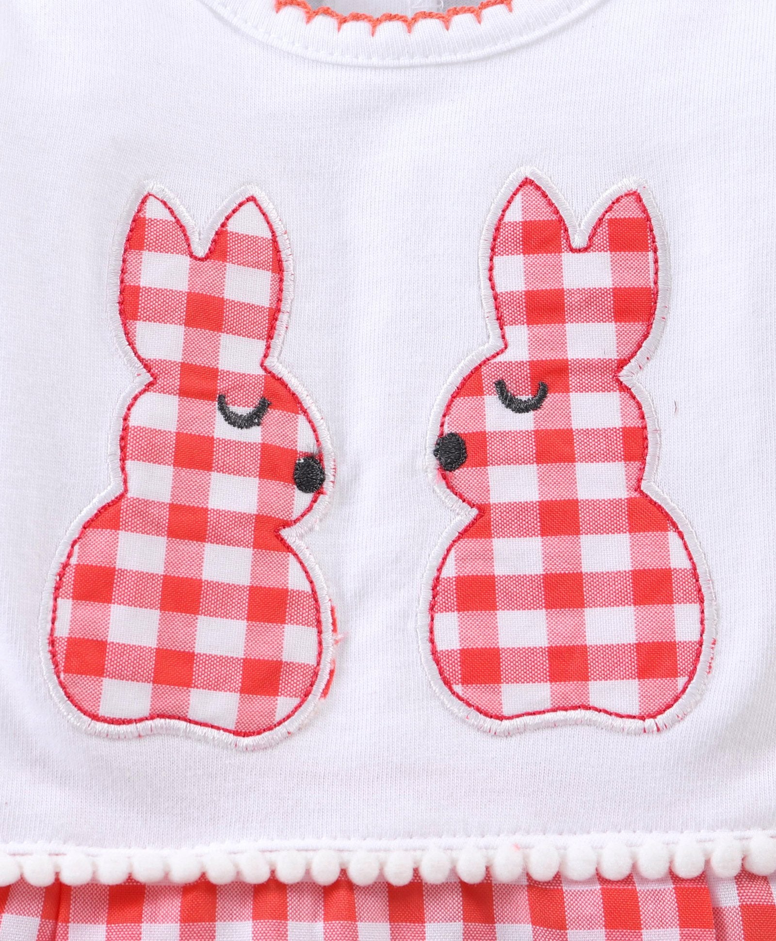 Girls bodysuit pink bunny