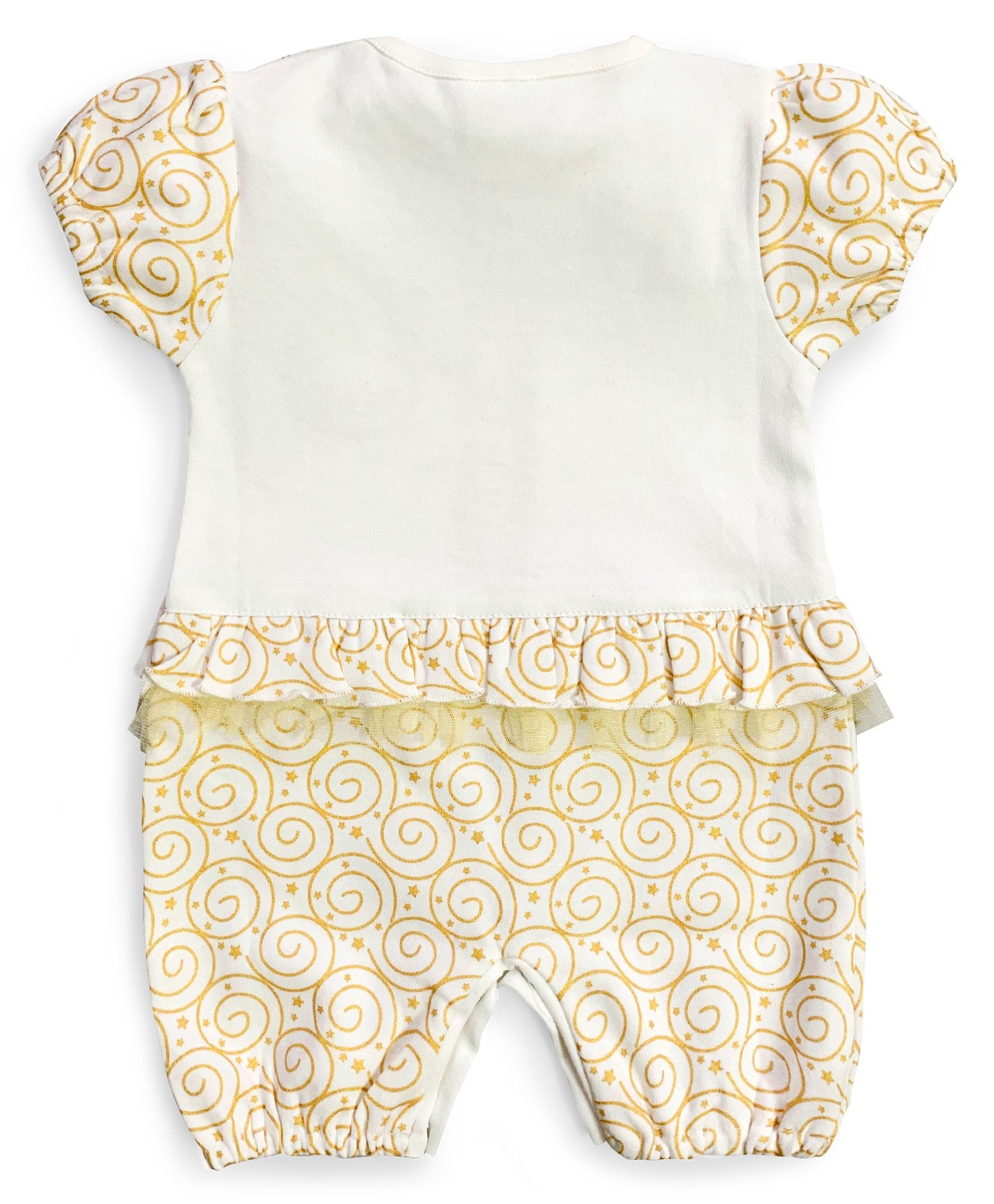 Girls Romper Golden Cat