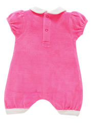 Girls Romper Pink Teddy