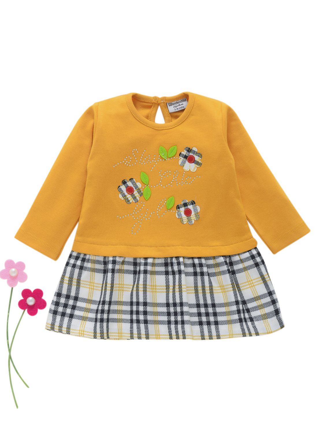 girls frock yellow