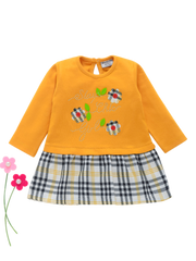 girls frock yellow