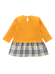 girls frock yellow