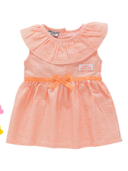 Girls A line dress peach