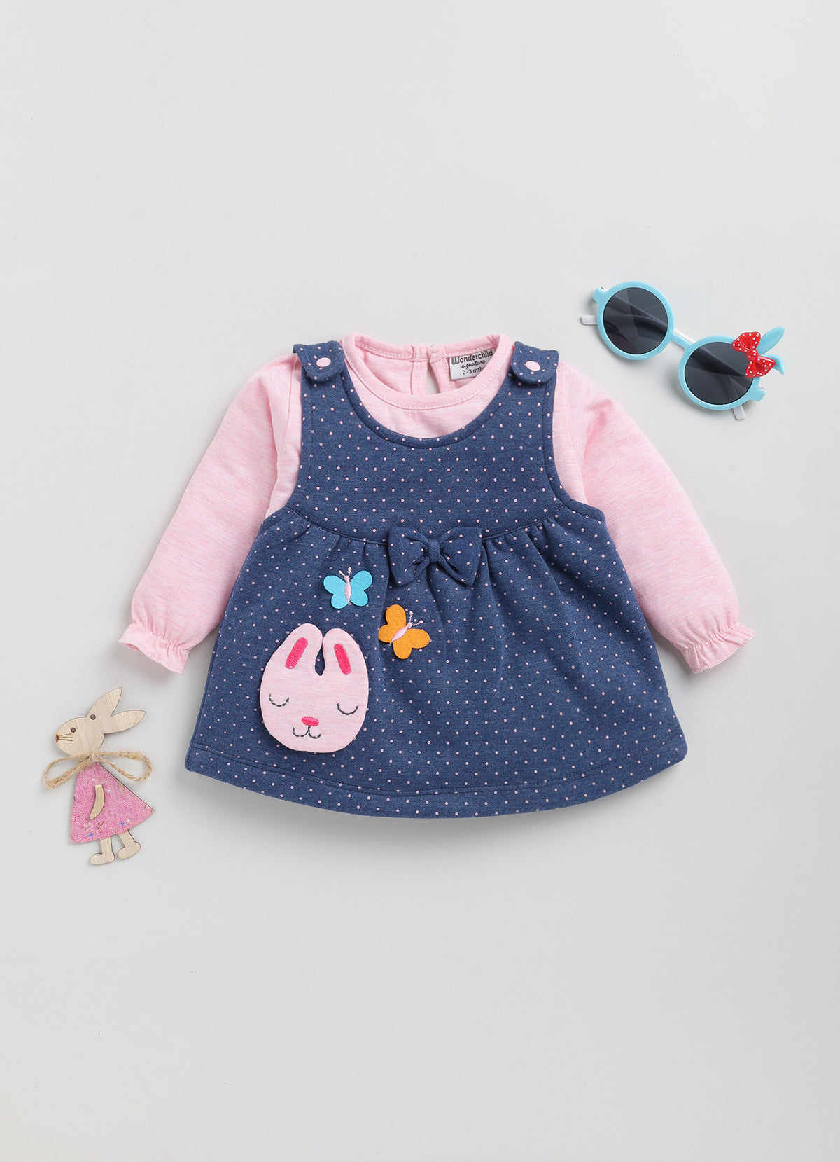 Full sleeve top with Dungaree