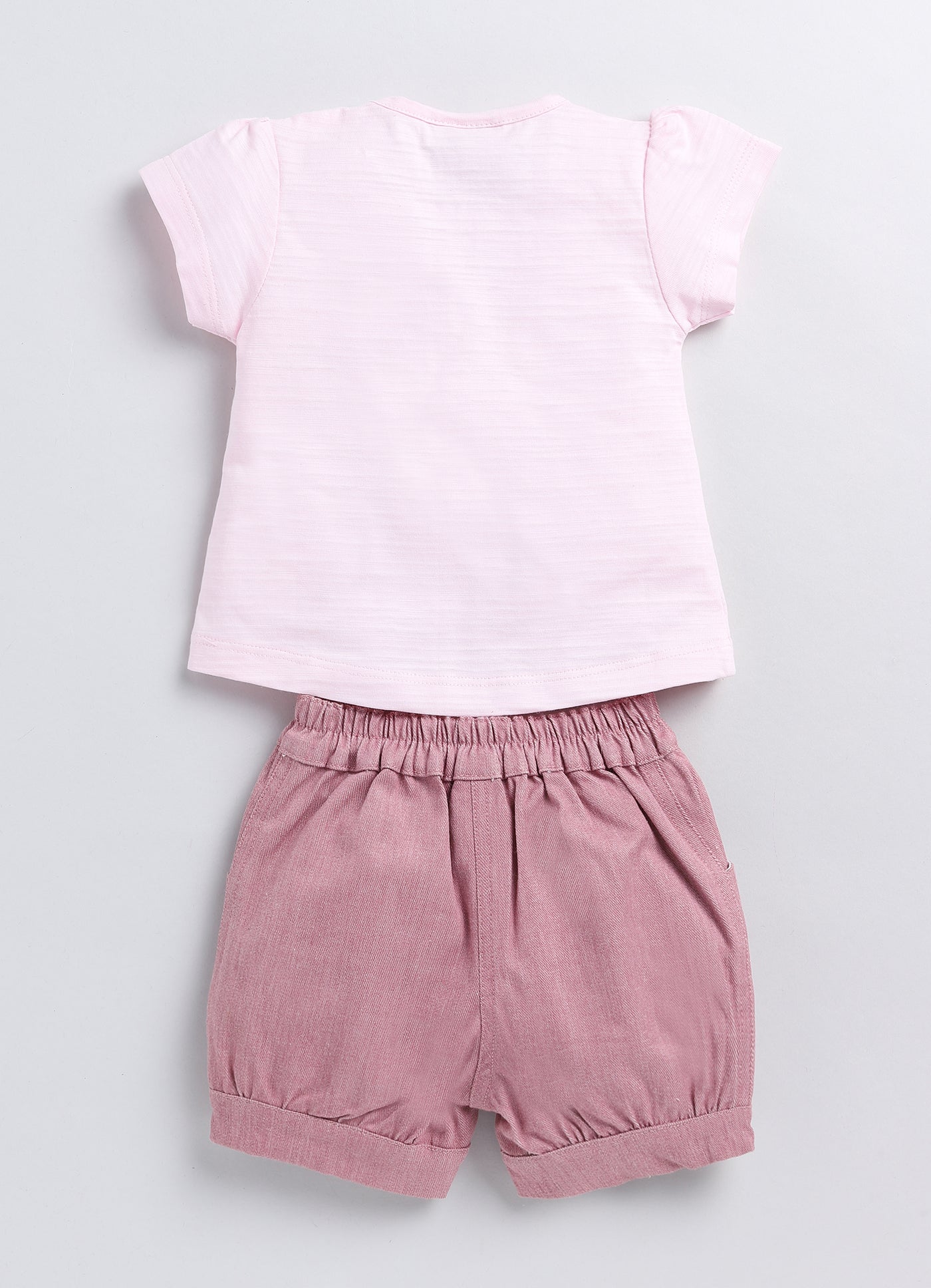 Girls T-shirt shorts set - pink