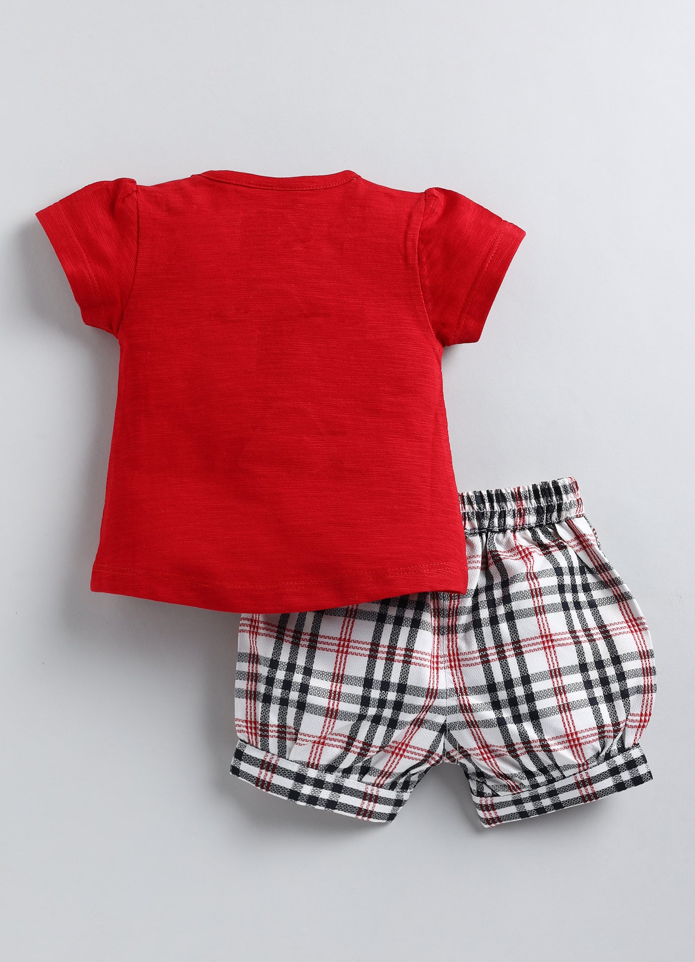 Girls T-shirt shorts set - red