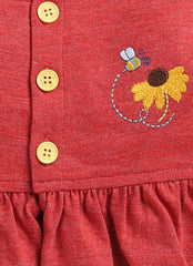 Girls T-shirt shorts set - sunflower