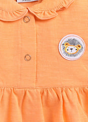 Orange frock - Plain