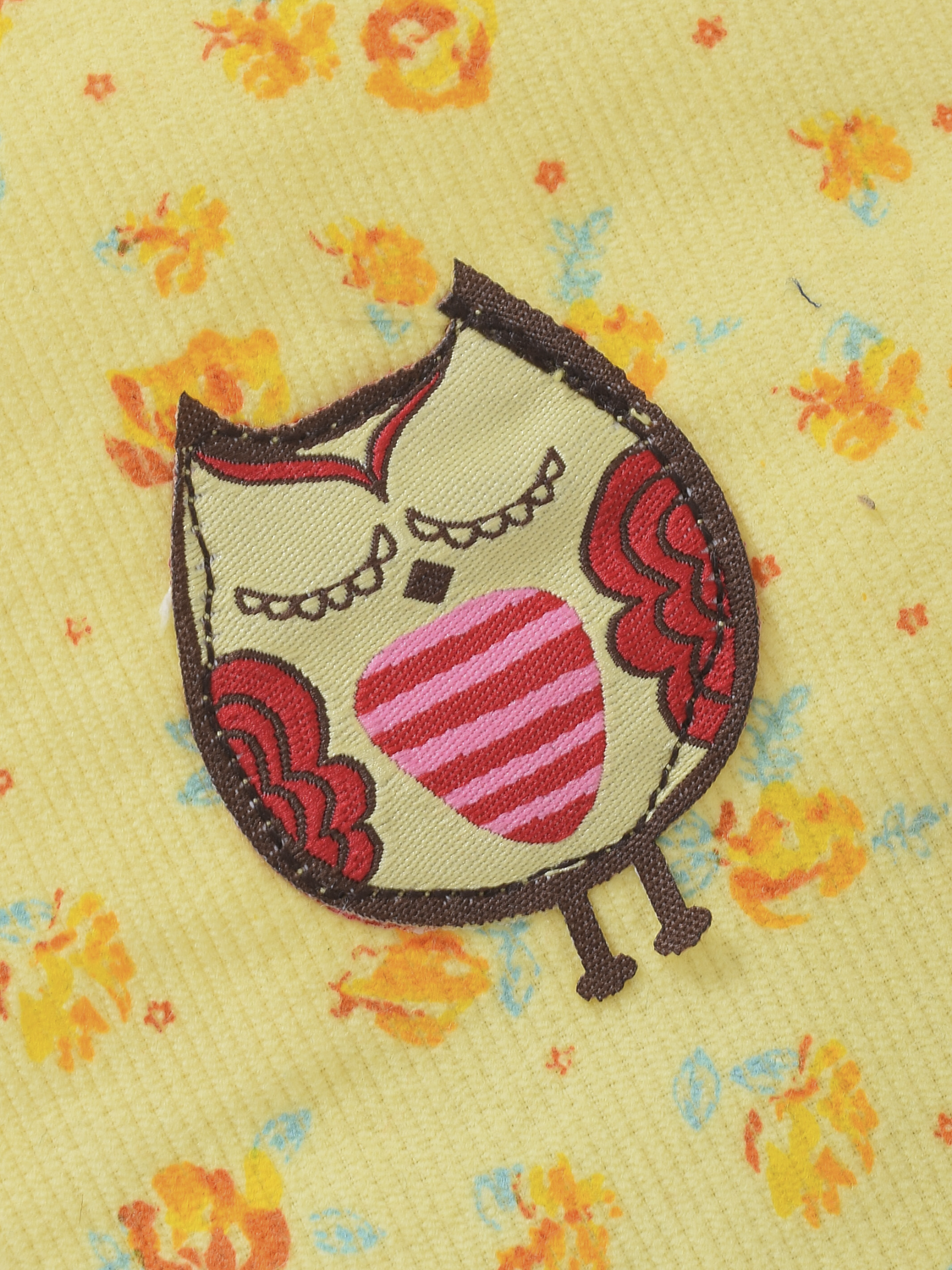 Girls Dungaree yellow owl