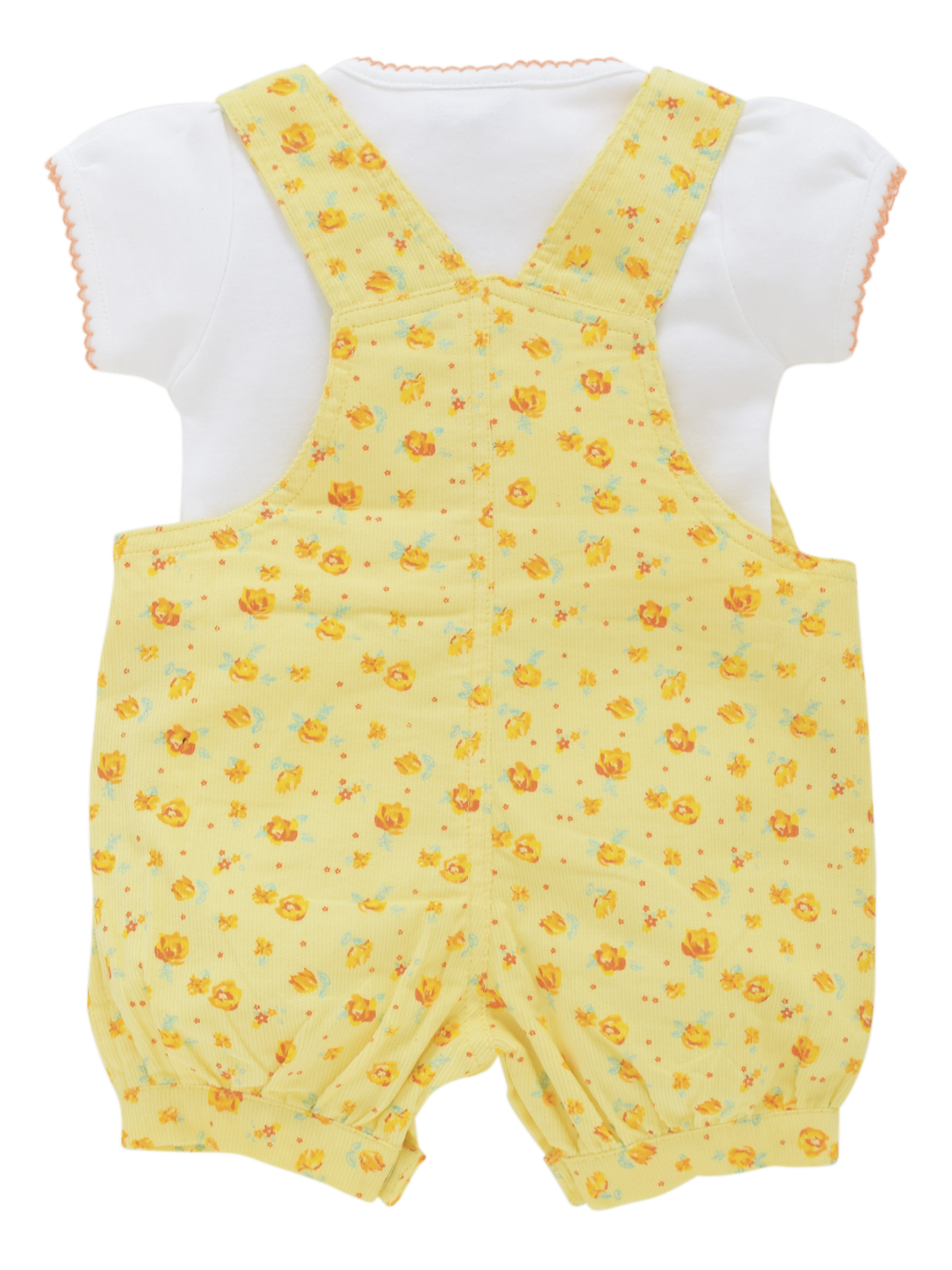 Girls Dungaree yellow owl