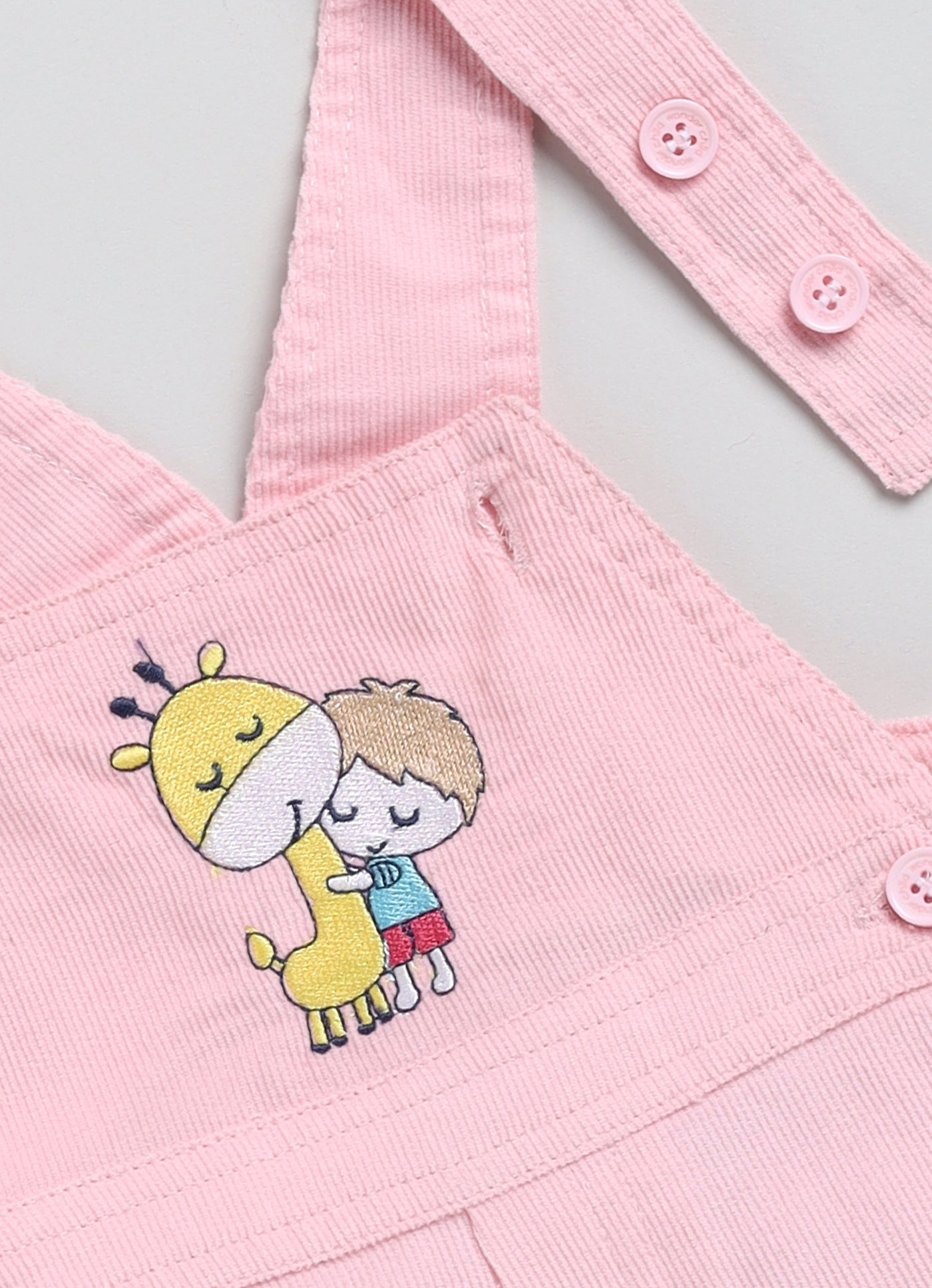 Girls dungaree - giraffe