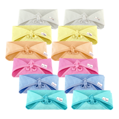 Tie up Triangle Cotton Nappies / Langot - Colour - Pack of 12