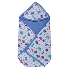 Multipurpose Printed Cotton Baby Warm Hooded Wrapper