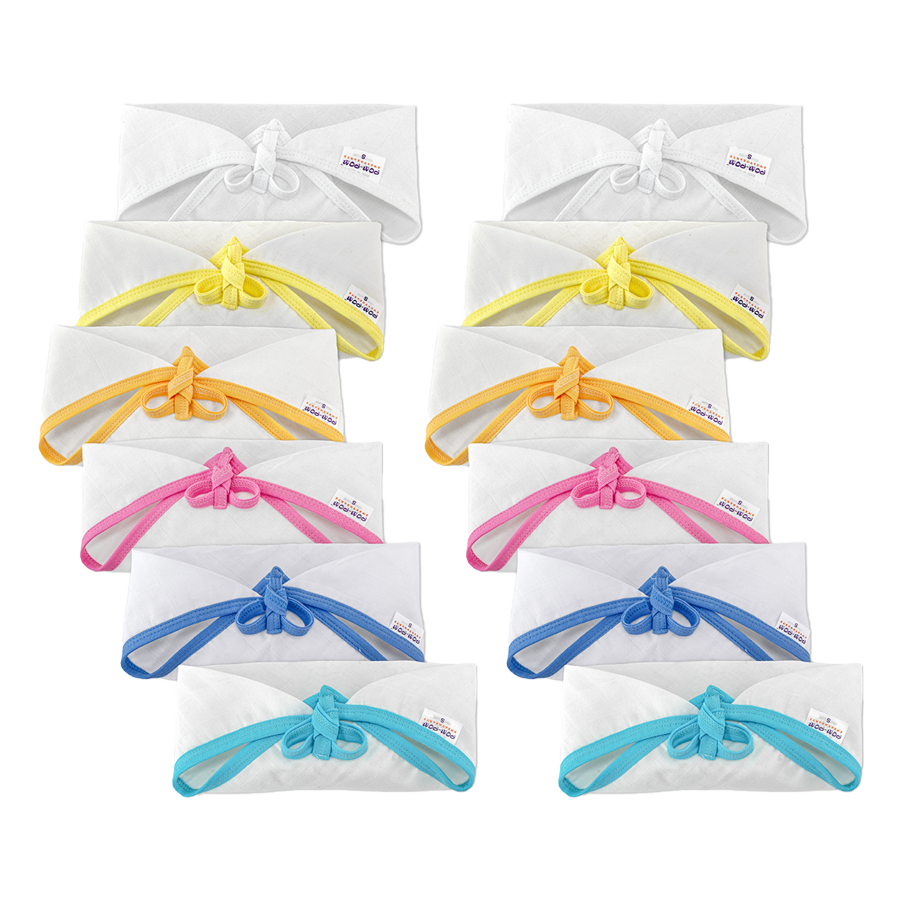 Tie up Triangle Cotton Nappies / Langot - WCP - Pack of 12