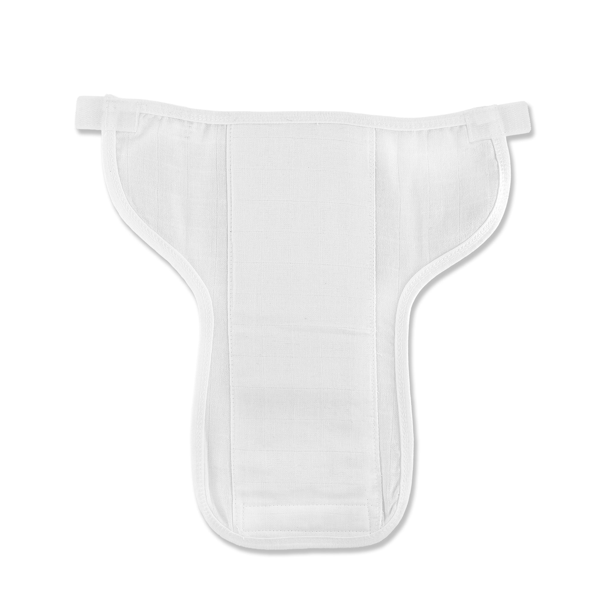 Welcro Cotton Nappies / Langot - White - Pack of 5