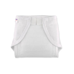 Welcro Cotton Nappies / Langot - White - Pack of 5