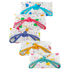 Tie up Triangle Cotton Nappies / Langot - Elephant Print - Pack of 5